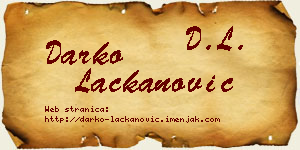 Darko Lackanović vizit kartica